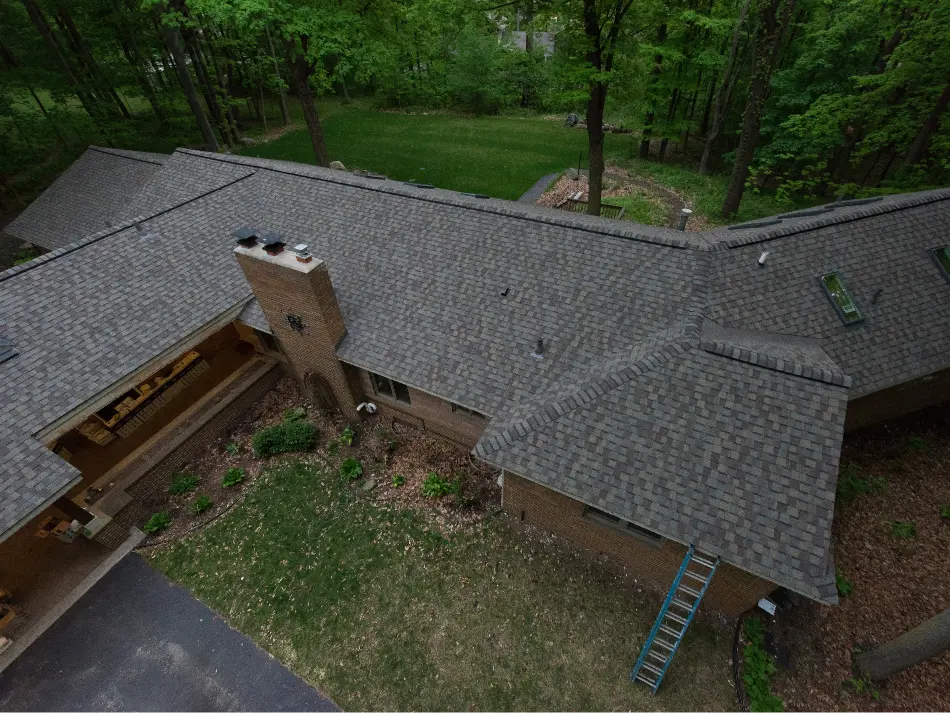 View of a home's roof