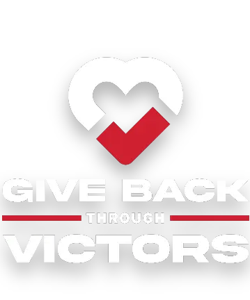 Give Back Through Victors logo emblem