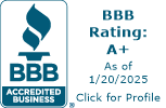Better Business Bureau A+ rating