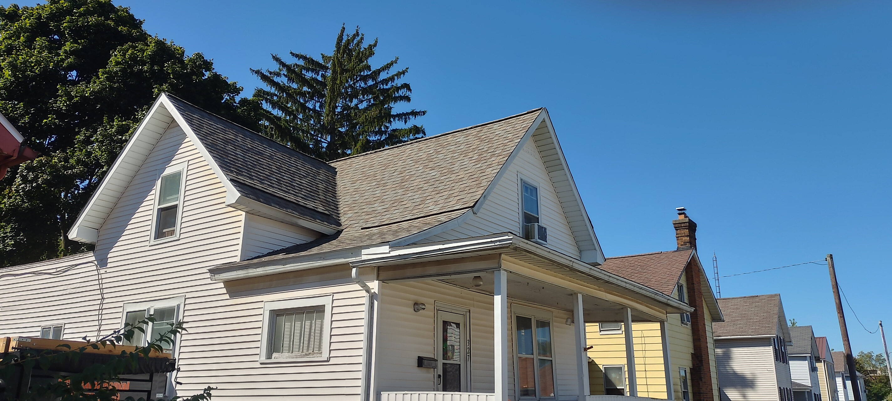 Home with a new roof in Toledo, Ohio